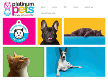 Tablet Screenshot of platinumpetsusa.com